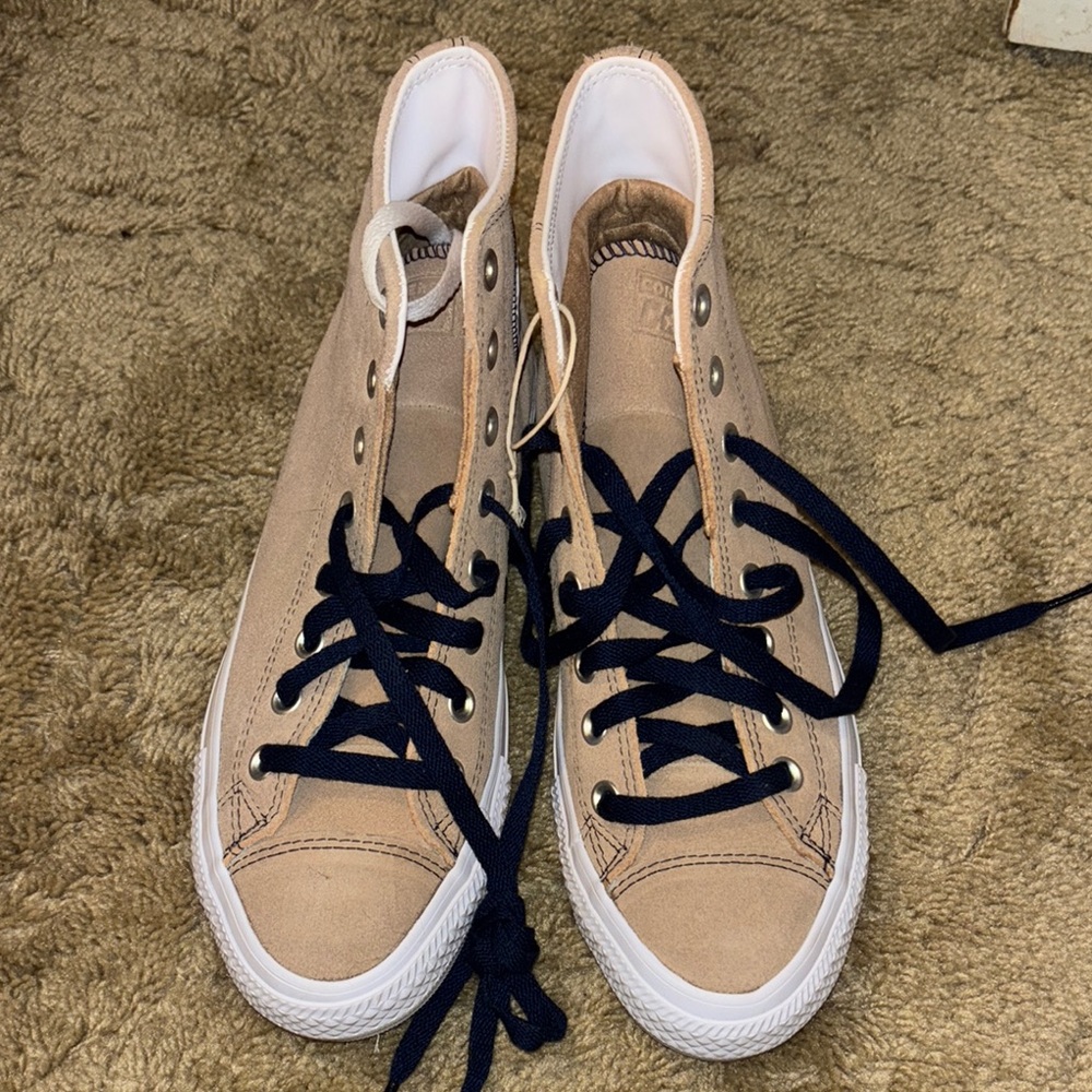CONVERSE Cons high top suede tan sneakers size 9